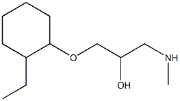 {3-[(2-ethylcyclohexyl)oxy]-2-hydroxypropyl}(methyl)amine Structure