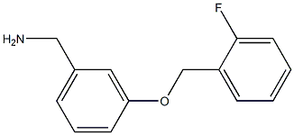 {3-[(2-fluorophenyl)methoxy]phenyl}methanamine Structure