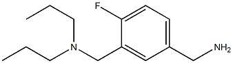 {3-[(dipropylamino)methyl]-4-fluorophenyl}methanamine 化学構造式
