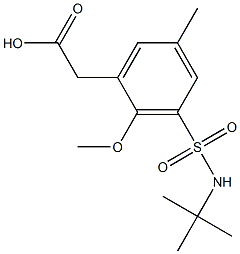 {3-[(tert-butylamino)sulfonyl]-2-methoxy-5-methylphenyl}acetic acid