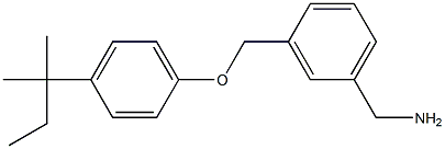 {3-[4-(2-methylbutan-2-yl)phenoxymethyl]phenyl}methanamine Struktur