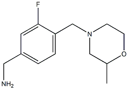  {3-fluoro-4-[(2-methylmorpholin-4-yl)methyl]phenyl}methanamine