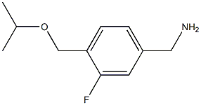 {3-fluoro-4-[(propan-2-yloxy)methyl]phenyl}methanamine Structure