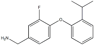 {3-fluoro-4-[2-(propan-2-yl)phenoxy]phenyl}methanamine Structure