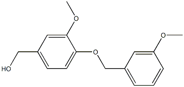 {3-methoxy-4-[(3-methoxyphenyl)methoxy]phenyl}methanol,,结构式