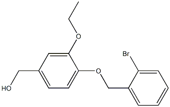 {4-[(2-bromophenyl)methoxy]-3-ethoxyphenyl}methanol Structure