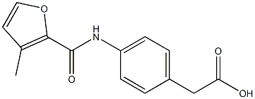 {4-[(3-methyl-2-furoyl)amino]phenyl}acetic acid Struktur