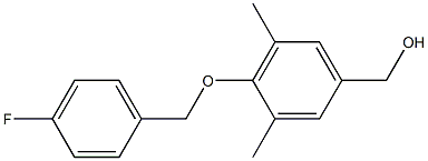 {4-[(4-fluorophenyl)methoxy]-3,5-dimethylphenyl}methanol Structure