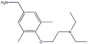 {4-[2-(diethylamino)ethoxy]-3,5-dimethylphenyl}methanamine,,结构式