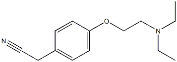 {4-[2-(diethylamino)ethoxy]phenyl}acetonitrile,,结构式
