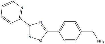 {4-[3-(pyridin-2-yl)-1,2,4-oxadiazol-5-yl]phenyl}methanamine Struktur