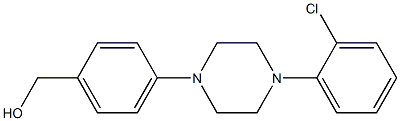 {4-[4-(2-chlorophenyl)piperazin-1-yl]phenyl}methanol,,结构式