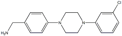  {4-[4-(3-chlorophenyl)piperazin-1-yl]phenyl}methanamine