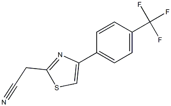 {4-[4-(trifluoromethyl)phenyl]-1,3-thiazol-2-yl}acetonitrile Structure