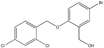 {5-bromo-2-[(2,4-dichlorophenyl)methoxy]phenyl}methanol Struktur