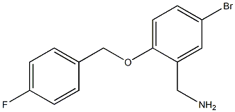 {5-bromo-2-[(4-fluorophenyl)methoxy]phenyl}methanamine|