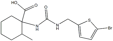 1-({[(5-bromothiophen-2-yl)methyl]carbamoyl}amino)-2-methylcyclohexane-1-carboxylic acid