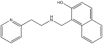 1-({[2-(pyridin-2-yl)ethyl]amino}methyl)naphthalen-2-ol Structure