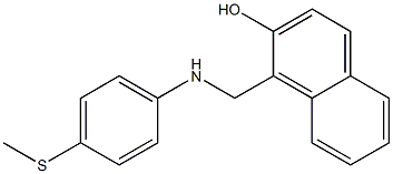 1-({[4-(methylsulfanyl)phenyl]amino}methyl)naphthalen-2-ol