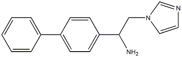 1-(1,1'-biphenyl-4-yl)-2-(1H-imidazol-1-yl)ethanamine Struktur