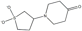 1-(1,1-dioxidotetrahydrothien-3-yl)piperidin-4-one Struktur