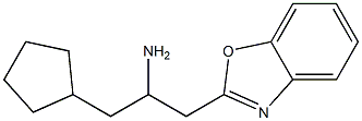1-(1,3-benzoxazol-2-yl)-3-cyclopentylpropan-2-amine,,结构式