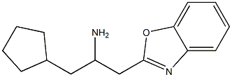 1-(1,3-benzoxazol-2-yl)-3-cyclopentylpropan-2-amine Structure