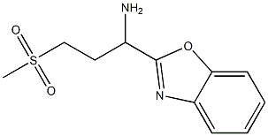 1-(1,3-benzoxazol-2-yl)-3-methanesulfonylpropan-1-amine Struktur