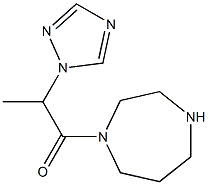 1-(1,4-diazepan-1-yl)-2-(1H-1,2,4-triazol-1-yl)propan-1-one Struktur