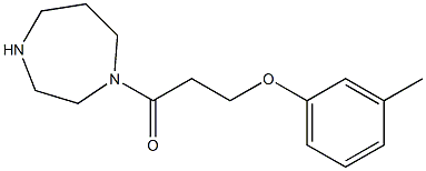 1-(1,4-diazepan-1-yl)-3-(3-methylphenoxy)propan-1-one Structure