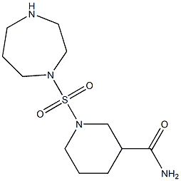 1-(1,4-diazepane-1-sulfonyl)piperidine-3-carboxamide|