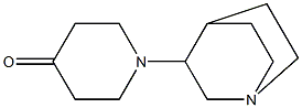 1-(1-azabicyclo[2.2.2]oct-3-yl)piperidin-4-one 结构式