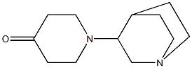 1-(1-azabicyclo[2.2.2]oct-3-yl)piperidin-4-one Structure