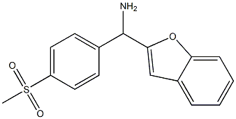 1-(1-benzofuran-2-yl)-1-[4-(methylsulfonyl)phenyl]methanamine