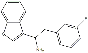 1-(1-benzothiophen-3-yl)-2-(3-fluorophenyl)ethan-1-amine Structure