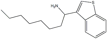 1-(1-benzothiophen-3-yl)octan-1-amine,,结构式