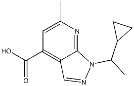 1-(1-cyclopropylethyl)-6-methyl-1H-pyrazolo[3,4-b]pyridine-4-carboxylic acid