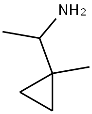 1-(1-methylcyclopropyl)ethanamine,,结构式