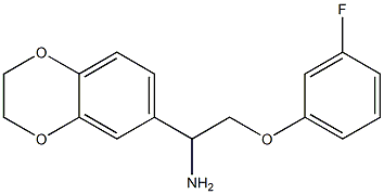 1-(2,3-dihydro-1,4-benzodioxin-6-yl)-2-(3-fluorophenoxy)ethanamine Structure
