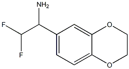1-(2,3-dihydro-1,4-benzodioxin-6-yl)-2,2-difluoroethan-1-amine Structure