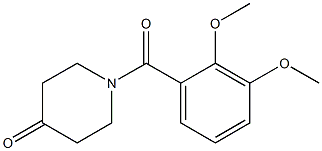 1-(2,3-dimethoxybenzoyl)piperidin-4-one,,结构式