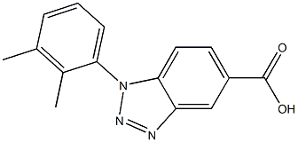 1-(2,3-dimethylphenyl)-1H-1,2,3-benzotriazole-5-carboxylic acid,,结构式