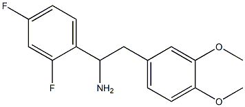 1-(2,4-difluorophenyl)-2-(3,4-dimethoxyphenyl)ethan-1-amine 结构式