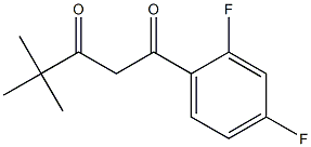 1-(2,4-difluorophenyl)-4,4-dimethylpentane-1,3-dione Struktur