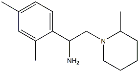 1-(2,4-dimethylphenyl)-2-(2-methylpiperidin-1-yl)ethanamine Structure