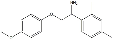 1-(2,4-dimethylphenyl)-2-(4-methoxyphenoxy)ethanamine Struktur