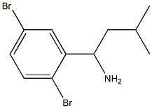 1-(2,5-dibromophenyl)-3-methylbutan-1-amine Structure