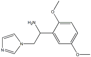 1-(2,5-dimethoxyphenyl)-2-(1H-imidazol-1-yl)ethanamine Structure