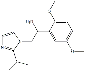 1-(2,5-dimethoxyphenyl)-2-[2-(propan-2-yl)-1H-imidazol-1-yl]ethan-1-amine,,结构式