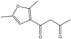 1-(2,5-dimethylfuran-3-yl)butane-1,3-dione,,结构式